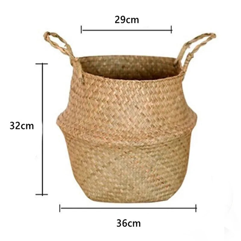 Seagrass Hanging Planter Basket