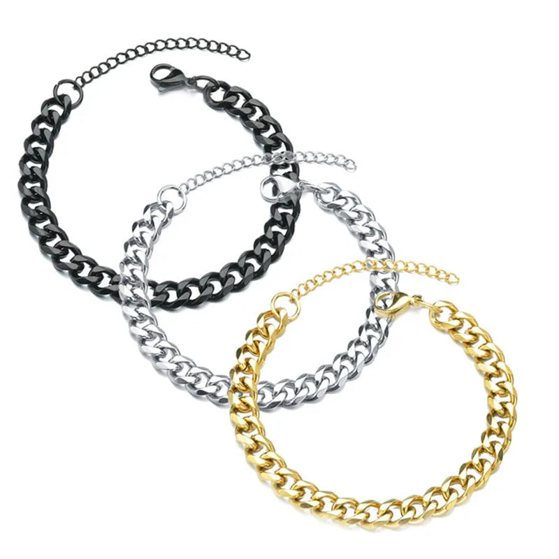 2022 New Trendy Cuban Chain Men Bracelet